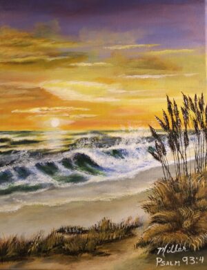 Mightier than the thunder of the great waters, mightier than the breakers of the sea—the Lord on high is mighty. Psalm 93:4 "Breakers in the Morning"
