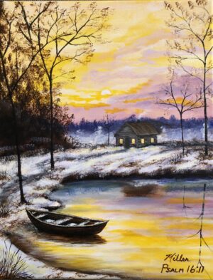 You make known to me the path of life; you will fill me with joy in your presence, with eternal pleasures at your right hand. Psalm16:11 "Winter Retreat_