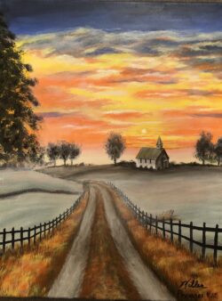 "Sunday Morning Path" -- The path of the righteous is like the morning sun, shining ever brighter till the full light of day. Proverbs 4:18 "Sunday Morning Path"
