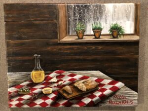 Oil to make their faces shine,
and bread that sustains their hearts. Psalm 104:15 Picnic in the Rain