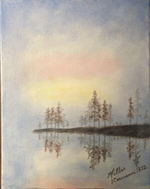 For now we see only a reflection as in a mirror; then we shall see face to face. Now I know in part; then I shall know fully, even as I am fully known. 1 Corinthians 13:12 "Tree Reflections"