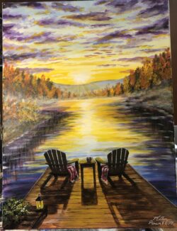 "Lakeside Chat" -- Be still and know that I am God. Psalm 46:10 "Lakeside Chat"