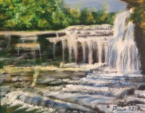 Deep calls to deep in the roar of your waterfalls; all your waves and breakers have swept over me. Psalm 42:7 "Waterloo Falls"