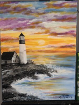 For You will light my lamp; The Lord my God will enlighten my darkness. Psalm 18:28 "The Lighthouse"