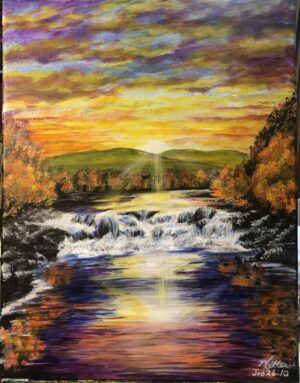 He marks out the horizon on the face of the waters
for a boundary between light and darkness. Job 26:10 "Morning is Breaking"