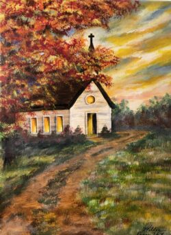"Hillside Church" -- Lord, I love the house where you live, the place where your glory dwells. Psalm 26:8 "Hillside Church"