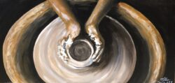 "The Potter" -- We are the clay, you are the potter; we are all the work of your hand. Isaiah 64:8 "The Potter"