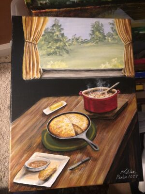 "Comfort Food" -- He satisfies the thirsty and fills the hungry with good things. Psalm 107:9 "Comfort Food"