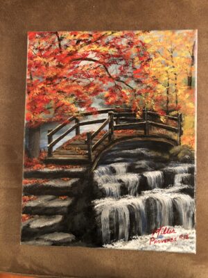 The path of the righteous is like the morning sun,
shining ever brighter till the full light of day. Proverbs 4:18 Bridge & Waterfall (Prov 4:18)