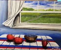"Red, White & Blueberries" -- The Lord will indeed give what is good, and our land will yield its harvest. Psalm 85:12 "Red, White & Blueberries"