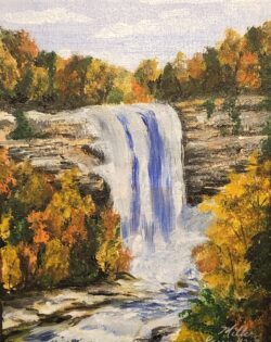 "The Sound of His Voice" -- Deep calls to deep in the roar of your waterfalls; all your waves and breakers have swept over me. Psalm 42:7 "The Sound of His Voice"