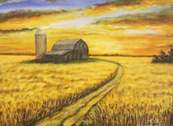 "Golden Harvest" -- For God is the one who provides seed for the farmer and then bread to eat. In the same way, he will provide and increase your resources and then produce a great harvest of generosity in you. 2 Corinthians 9:10 "Golden Harvest"