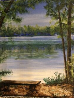 "Evening Rest" "Evening Rest" -- He leads me beside still waters. He restores my soul. Psalm 23:2